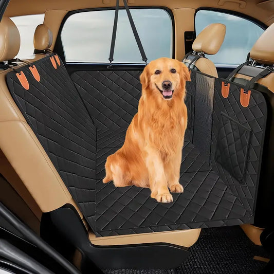 Waterproof Dog Seat Protector - Hard Base (FREE DOG LEAD)